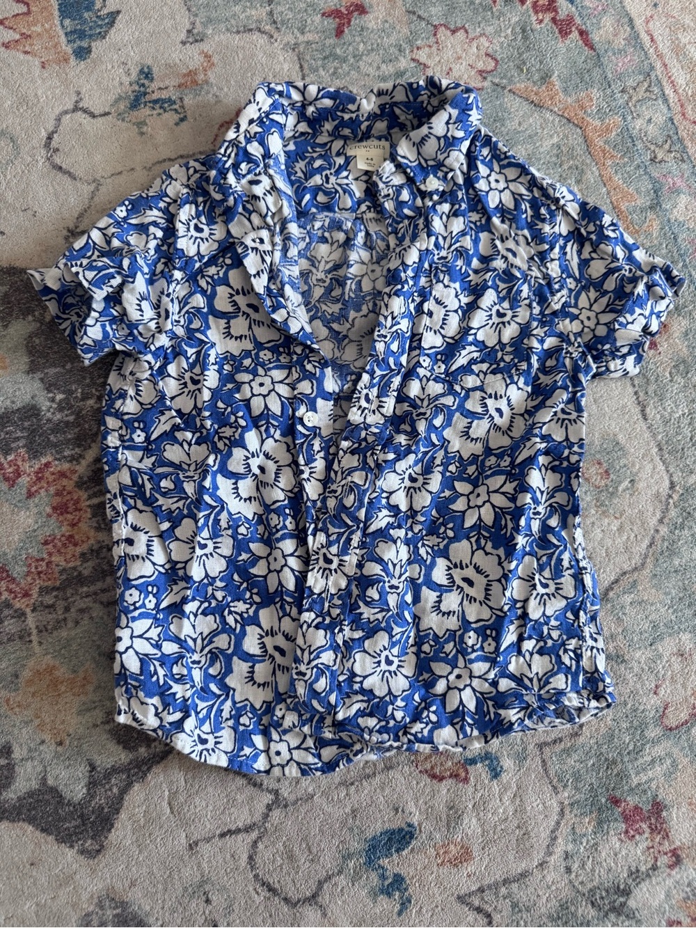 Floral Short-Sleeve Button Down
